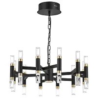 Люстра подвесная ЛЕД Ирис (Iris) 734247 Lightstar белая на 1 лампу, основание чёрное в стиле американский современный Люстра подвесная ЛЕД Ирис (Iris) 734247 Lightstar белая на 1 лампу, основание чёрное в стиле американский современный